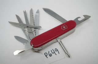 Victorinox Craftsman Red Blade Survival Swiss Army Pocket Knife Rare
