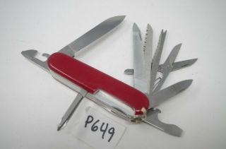 Victorinox Craftsman Red Blade Survival Swiss Army Pocket Knife RARE 2