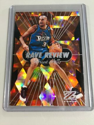 Grant Hill - 1997 - 98 Skybox Z - Force - Rave Review 4 - Rare Insert
