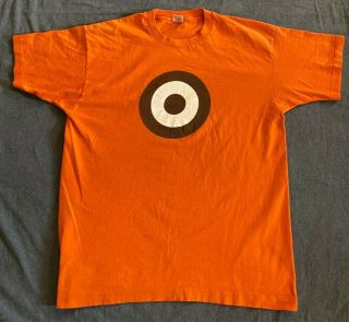 Pearl Jam Rare Vintage 1995 Orange Bullseye T Shirt,  Size Xl,
