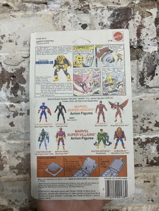 1984 Marvel Heroes Secret Wars HobGoblin And His Secret Shield By Mattel 2