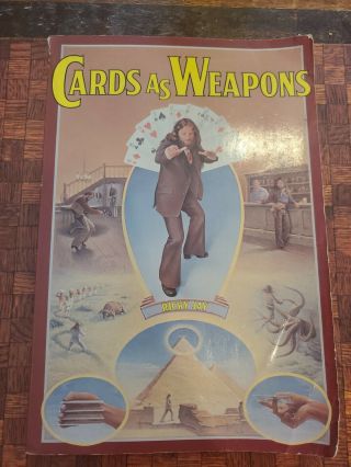 Cards As Weapons Ricky Jay 1977 Darien House Rare Paperback