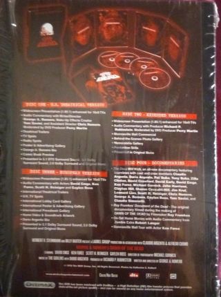 DAWN OF THE DEAD ULTIMATE EDITION 4 DVD SET.  OPEN,  STILL IN SHRINK.  OOP & RARE 2