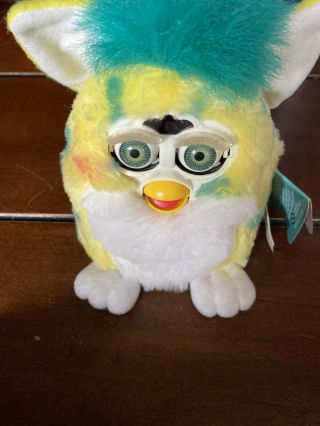 Vintage Rare 1999 Furby Babies Yellow Spotted Furby -