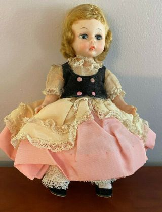 Vintage Madame Alexander " Bo Peep " 7 1/2 " Doll