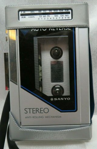 Vintage Sanyo M - G95 Radio /cassette Player Auto Reverse Rare