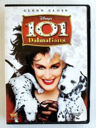 101 Dalmatians (dvd,  1996) Disney Glenn Close Oop Rare