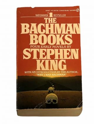 The Bachman Books By Stephen King Paperback 1986 Rage Rare