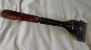 Antique Vintage Stanley (sw) Sweetheart No.  282 Scraper Red Burgundy Wood Handle