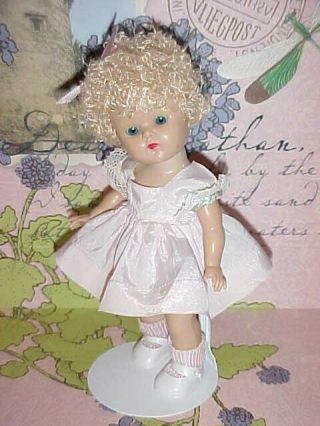 1954 - 56 Vogue Medford Tagged Pink Ginny Dress Only No Doll