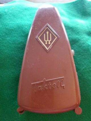 Vintage Wittner Taktell Metronome Made In Germany 6 Inch