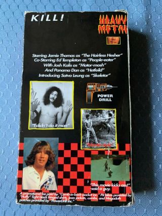 Toy Machine And Scumtash Presents Heavy Metal VHS Tape Rare Skateboarding 3