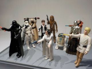 Vintage Star Wars 1977 First 12 Action Figures Weapons Complete Set (a2)