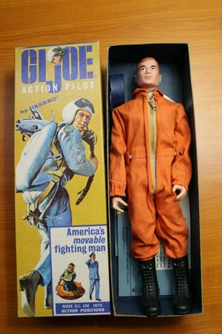 1964 Vintage Gi Joe - Action Pilot - Double Tm Box With Origional Figure