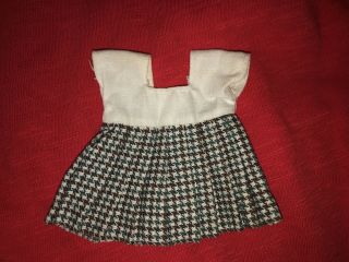 Vintage 1955 Vogue Ginny Blue Checked Bridal Trousseau Dress Houndstooth Tagged