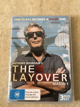 Anthony Bourdain’s The Layover Season 1 Rare Dvd R4 Aus Seller Aus Release