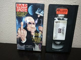 Bad Taste Horror Vhs Cassette Tape Peter Jackson Horror Video Rare Rental 1989