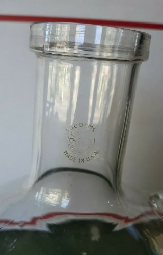 3000ml 3 - Neck PYREX Lab Glass Round Bottom Boiling Flask RARE Vintage 2