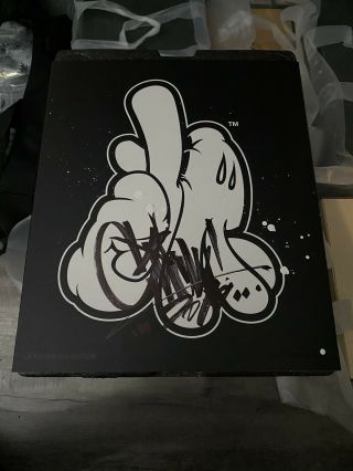 Og Slick La Hands 10” White Vinyl Mickey Mouse Signed Box Dcon 2019 In Hand