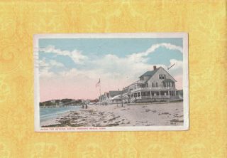 Ct Crescent Beach 1918 Antique Postcard Homes Along The Bathing Beach Niantic