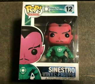 Funko Pop Dc Heroes Green Lantern Sinestro 12 Vaulted Vinyl Figure Rare