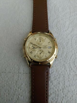 Citizen 6870 - S57677 Vintage Rare Wrist Watch Quartz Retro Old Chronograph Alarm