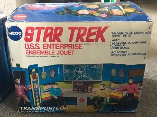 1974 Mego Star Trek Uss Enterprise Playset Boxed Klingon Moc Uhura Moc.
