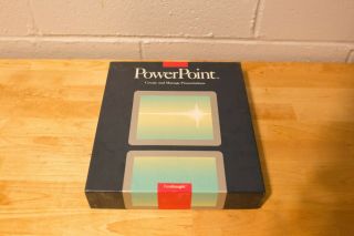 Rare Vintage Macintosh Microsoft powerpoint 1987,  Complet,  AS - IS 3