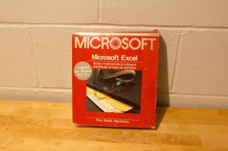 Rare Vintage Macintosh Microsoft Excel 800k,  Complet,  As - Is