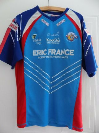 Rare 2009 Wakefield Wildcats Trinity Rugby League Shirt Top Home Large