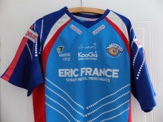 RARE 2009 Wakefield Wildcats Trinity Rugby League Shirt Top Home Large 2