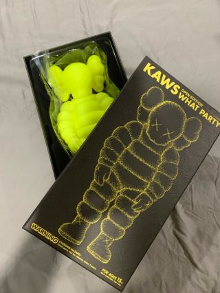 Kaws What Party Yellow In - Hand Ready To Ship
