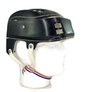 Cooper Sk100 Style Hurling Ice Hockey Helmet Rare Vintage Stitched Black