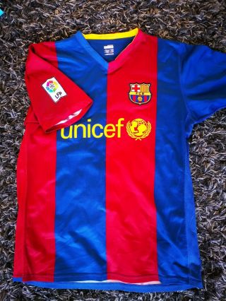 Rare Vintage Barcelona Football Club Home Shirt Nike 2006 - 2007 - Medium