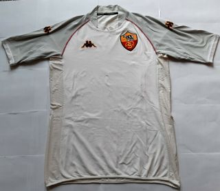 Rare As Roma 2002 Vintage Kappa Away Coppa Italia Shirt Jersey Maglia 2002