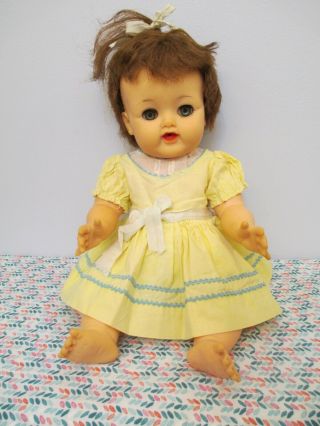 Adorable Vintage All Vinyl Baby Doll By Ideal Doll