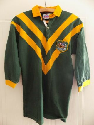 Australian Kangaroos Rugby League Shirt Retro Rare Top Jersey Mens