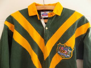 Australian Kangaroos Rugby League Shirt Retro Rare Top Jersey Mens 3