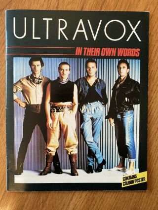 Ultravox In Their Own Words Rare Near 1984 Booklet With Poster