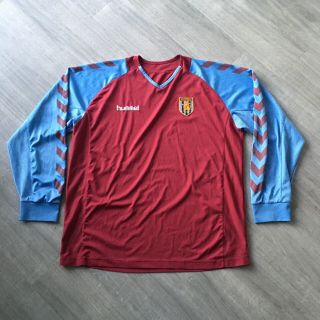 Aston Villa Hummel 2004 Home Football Shirt Rare Unsponsored Long Sleeve L/xl