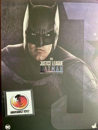 Hot Toys Dc Comics Justice League Batman Deluxe Mms456 1/6 Scale Ben Affleck