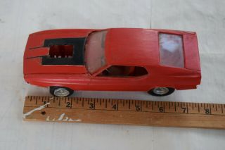 1970s Era Vintage Plastic Model Car Mustang Mach 1,  Junkyard Parts 1:25