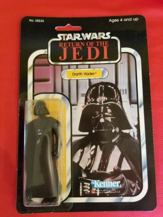 Vintage Star Wars 1983 Carded Darth Vader Return Of The Jedi Action Figure Rare