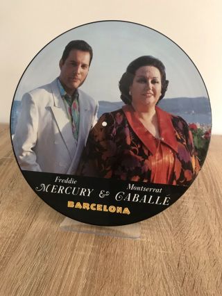 Freddie Mercury Montserrat Caballe - Barcelona - 12 " Picture Disc Rare - Queen