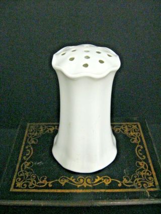 Vintage Antique R S Germany Hat Pin Holder White Porcelain Fluted Sides 13 Hole