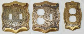 You Pick Type Vintage Brass Amerock Light Switch Outlet Receptacle Cover Plates