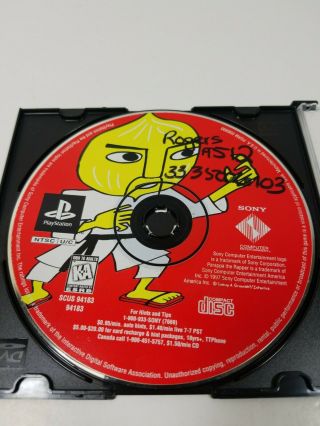 Parappa The Rapper (sony Playstation 1,  1997) Ps1 Disc Only