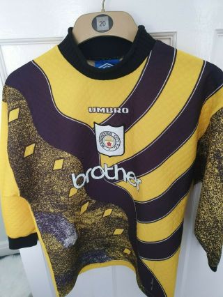 Manchester City Goalkeeper Shirt 1995/96 | Large Boys | Rare Vintage Retro