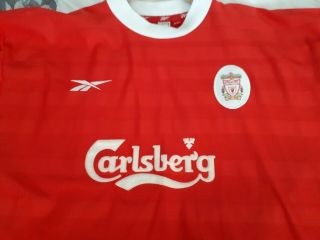 Liverpool Reebok 1998/2000.  Home Shirt Size 46/48 Xxl Red Very Rare Never Worn.