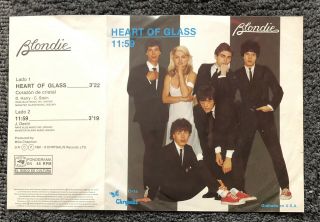 Blondie Heart Of Glass Rare Mexico 7 " Gate Fold Ps Punk Wave Debbie Harry